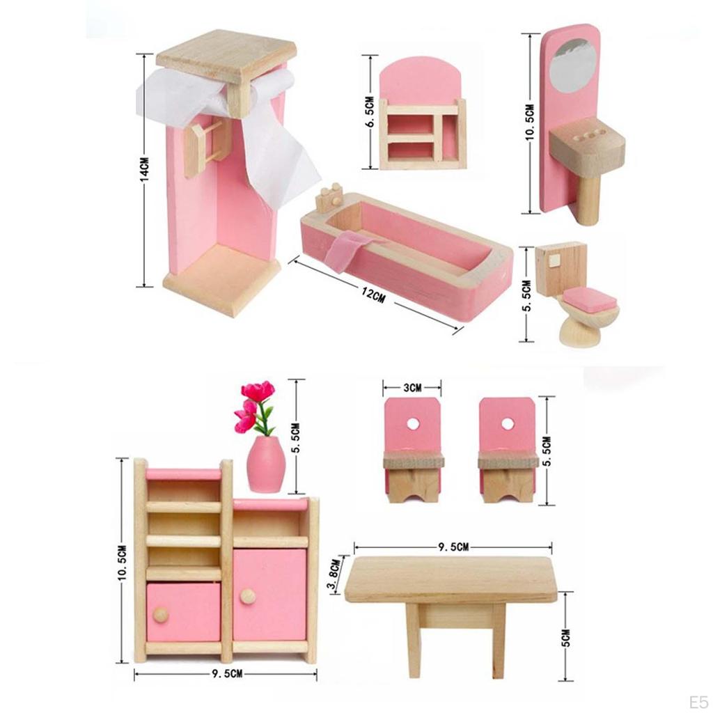 Dollhouse Furniture Collection for Kids And Hobbyists