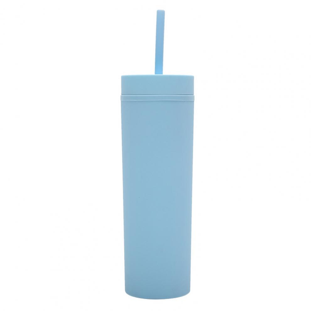 480ML Sippy Cup Leak Proof Wide Mouth 16 Oz Drinking Cup With Straw And Lid Spill Proof Insulated Water Bottle For Gym Travel