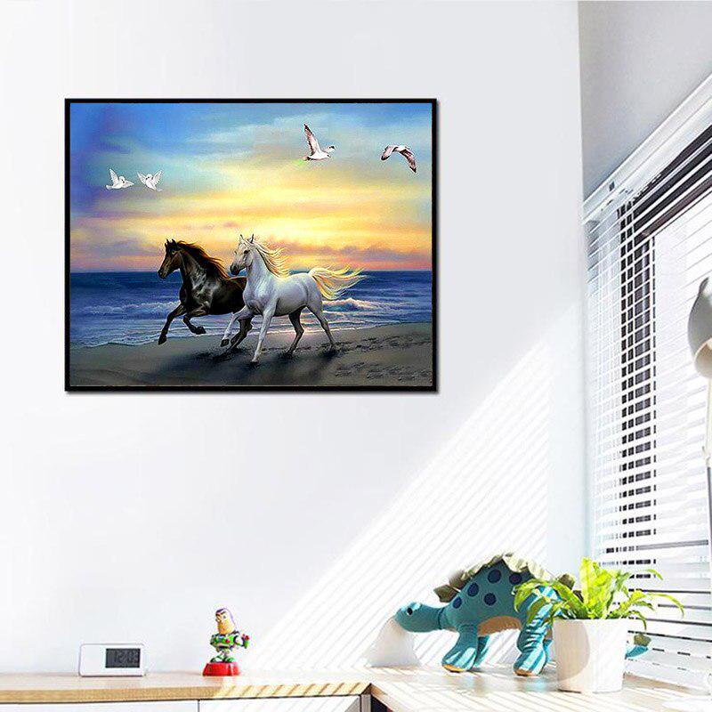 5D DIY Diamond Painting "Animal Horse" Embroidery Cross Stitch 3D Home Decor