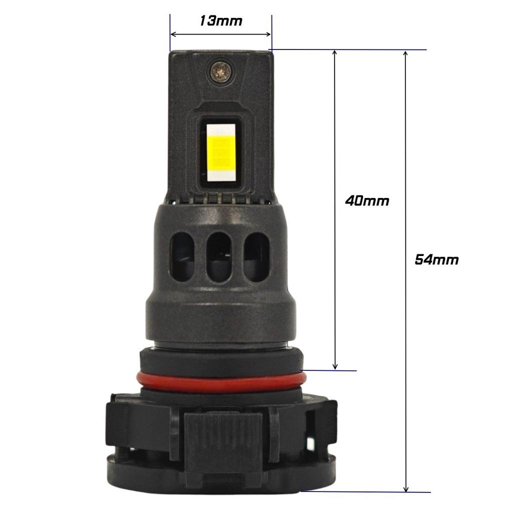 2 szt H16 LED żarówka PS24W 12-24V 4000lm CANBUS biała mocna Off-Road