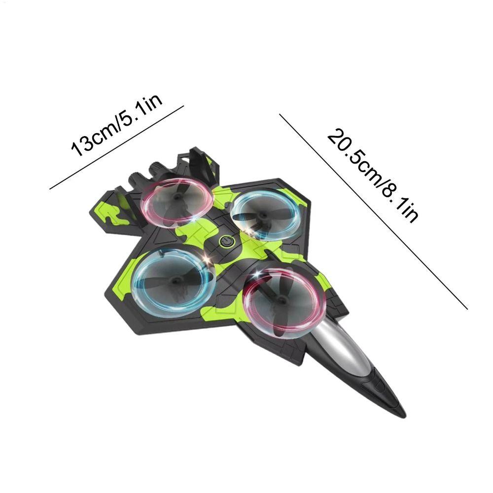 EPP Foam Remote Control Foam Fighter Gravity Sensing 2.4G Stunt Glider Flying Helicopter Toy with Light Portable