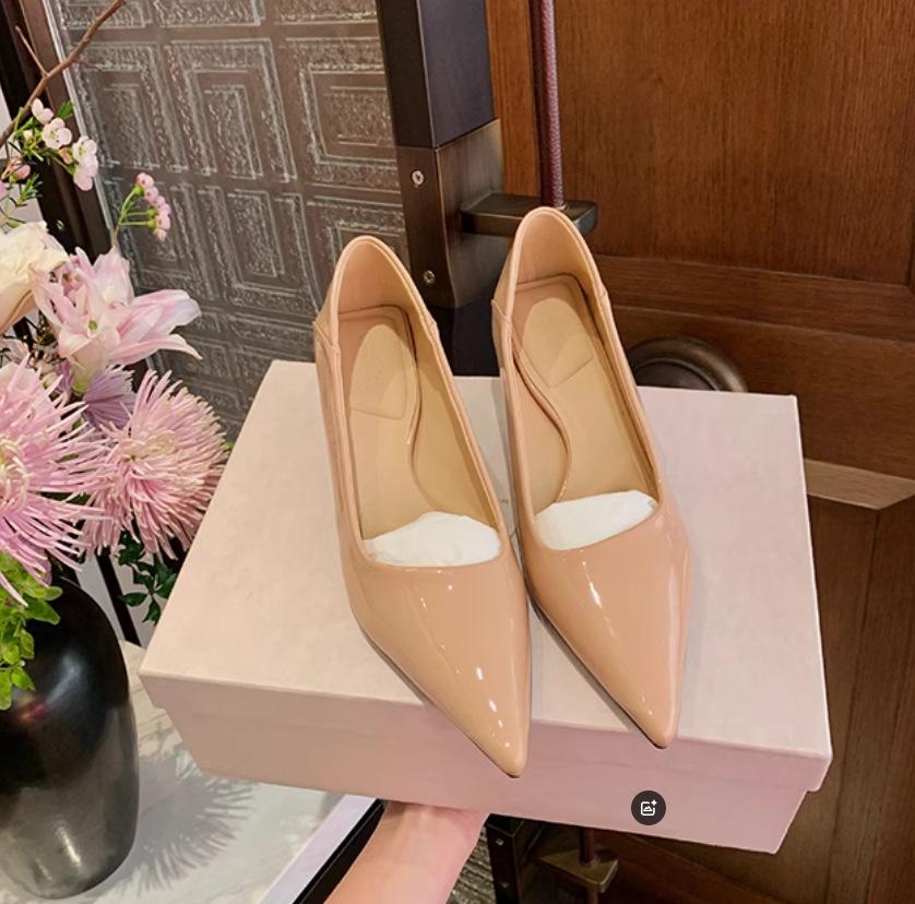 Deluna Daughter~ Temperament Small Pointed Head Shallow Mouth Empty Sandals Women's Thin Heel Leopard Cat and Single Shoe Women