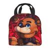 FNAF At Freddys Thermal Insulated Lunch Bag for School Portable Food Bag Thermal Cooler Food Box