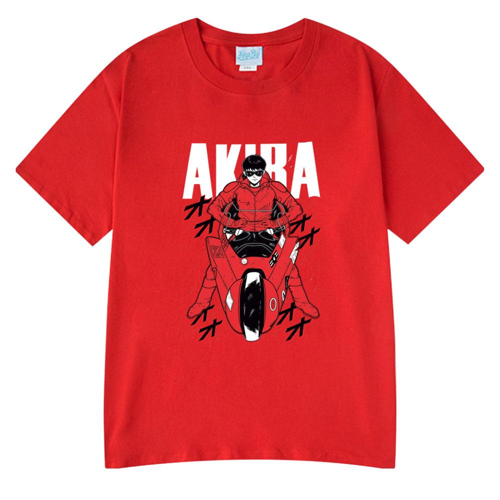 Anime Akira Vintage Washed T Shirts 90S Unisexga Shotaro Kaneda Graphic T-shirt Unisex Women Cotton Tee Tops Summer Oversized T-shirts