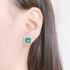 Lindon 925 Sterling Silver Zircon Geometry Earrings Women Vintage  Jewelry Delicate  Ear Studs Female Anniversary Gift