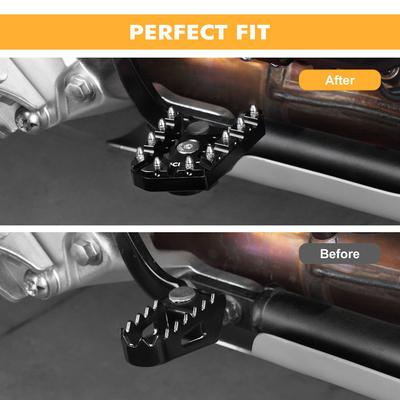 NICECNC Wide Foot Pegs Footrest&Brake Lever Pedal Extender For Yamaha Tenere 700 Rally Edition 2020-2024 Rally Edition 2020-24