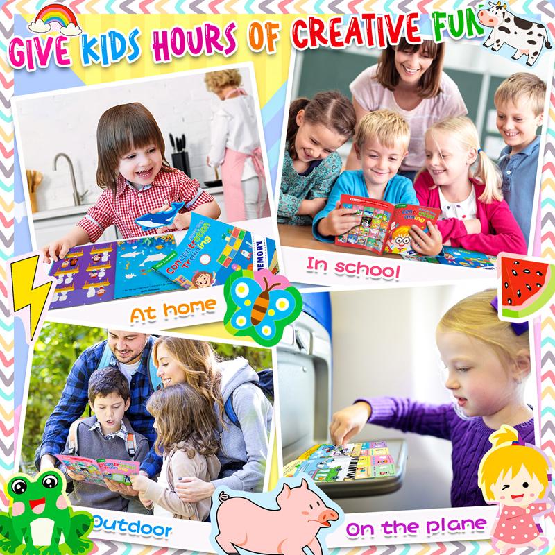 Premium-Quality Baby Play Sets Superior-Grade Sticker Superior-Grade Book Premium-Quality Multiple Scenarios Top-Grade Cartoon Self-Assembly