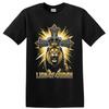 Lion of Judah T Shirt Crowned King Christian Faith Graphic Art Tee Gift Gold