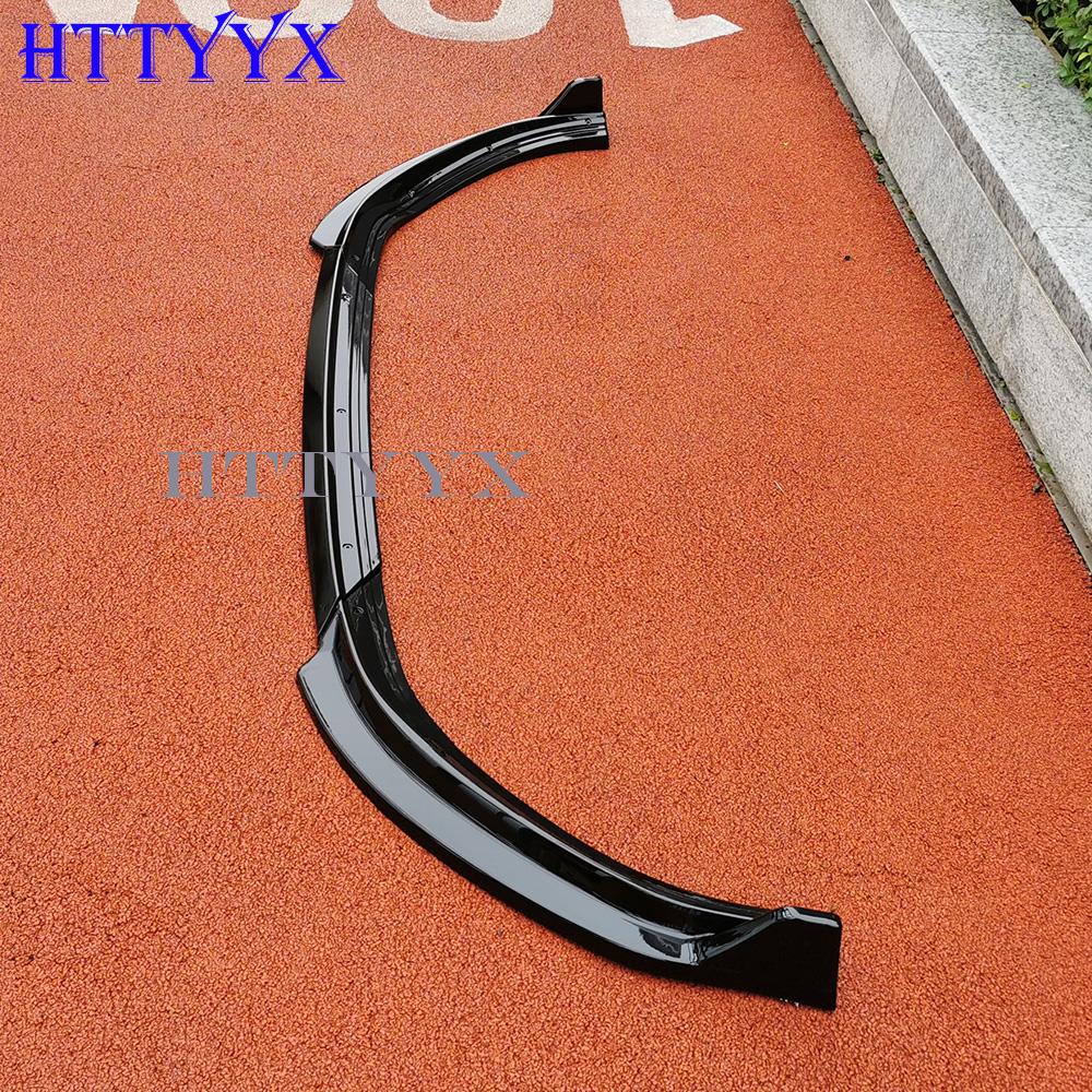 Fit for VW Polo Mk6 Typ AW Standard TSI TDI 2018 2019 2020 2021 2022 Front Bumper Splitter Lip Diffusers 3pcs