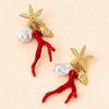 DIGADAGU Alloy Resin Coral Dangle Earrings New Exaggerated Charm Earrings Women Party Jewelry Accessories