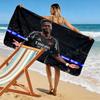 Bukayo Saka Print Beach Towel, Large Soft Quick Dry Towel for Beach Camping Swimming