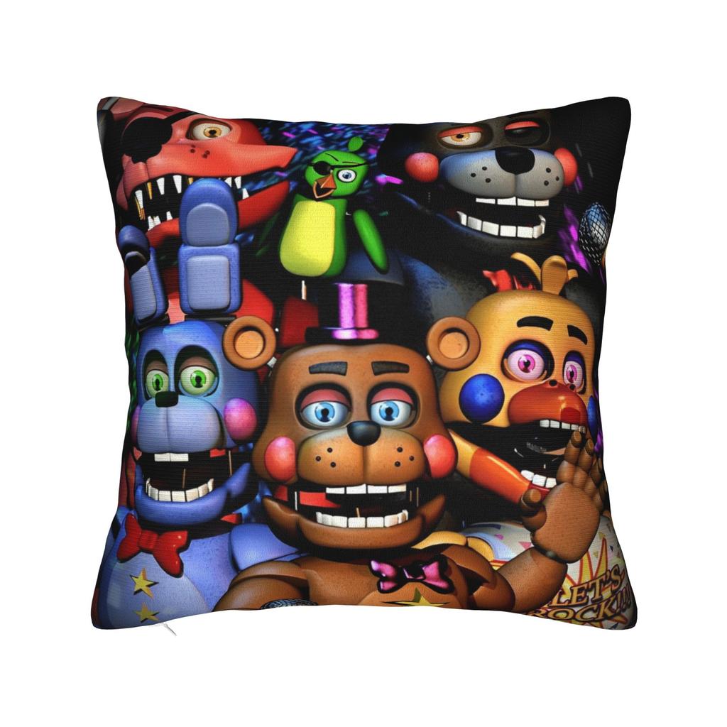 Fnaf Horror Rock Music Pillowcase Polyester Cushion Cover Gift Pillow Case Cover Home Dropshipping 45X45Cm