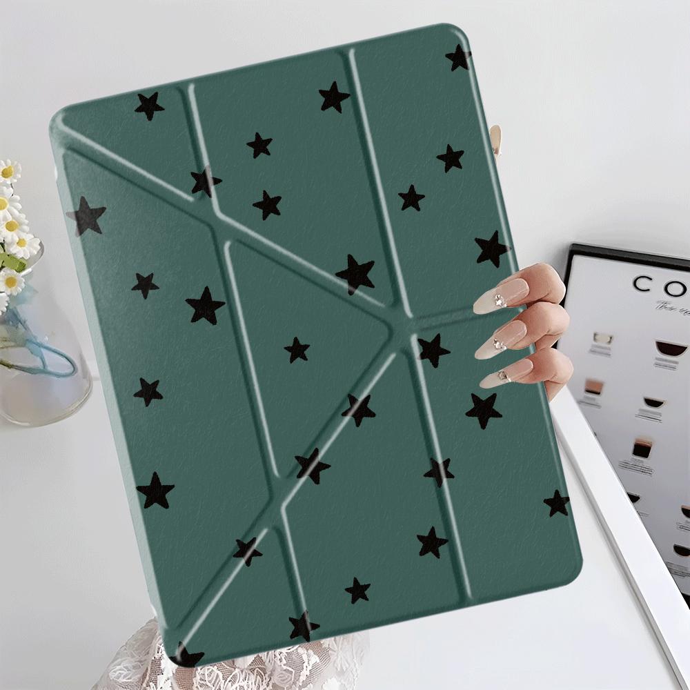 Creative Little Star Art Y-Fold Holder Cover Tablet Case For iPad Pro 11th 10th 9th 8th 7th 12.9inch Mini 6 7 Air 4 5 M3 M2 1 2