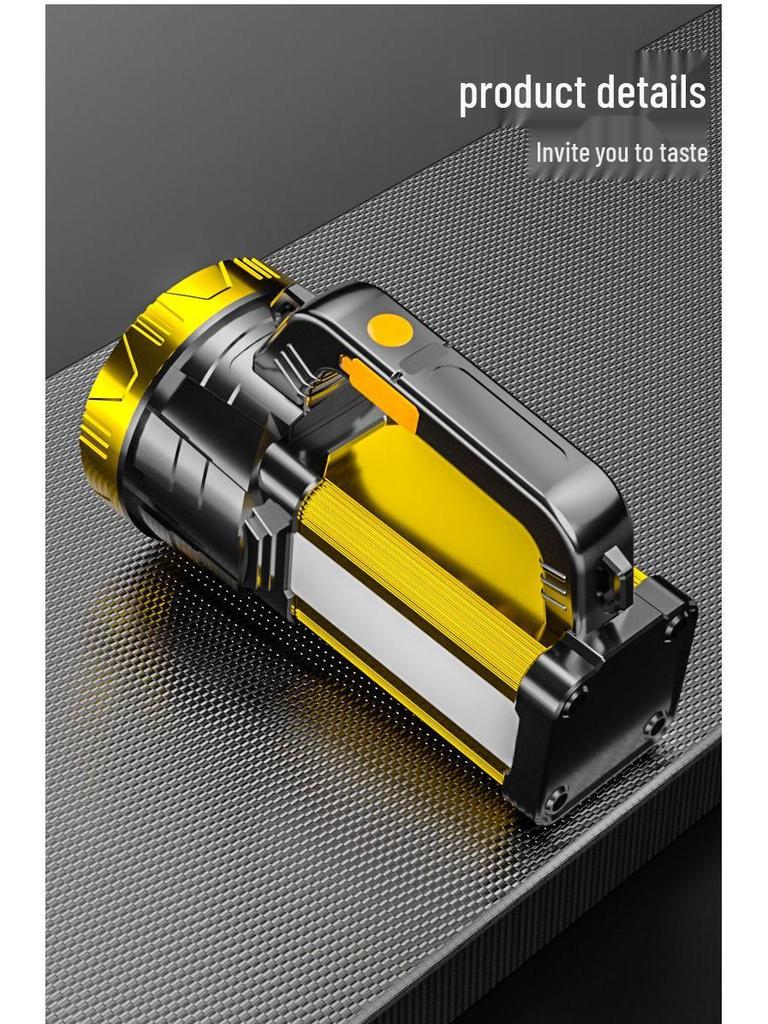 Ultra-Bright Rechargeable High-Power Handheld Flashlight for Outdoor and Home Use