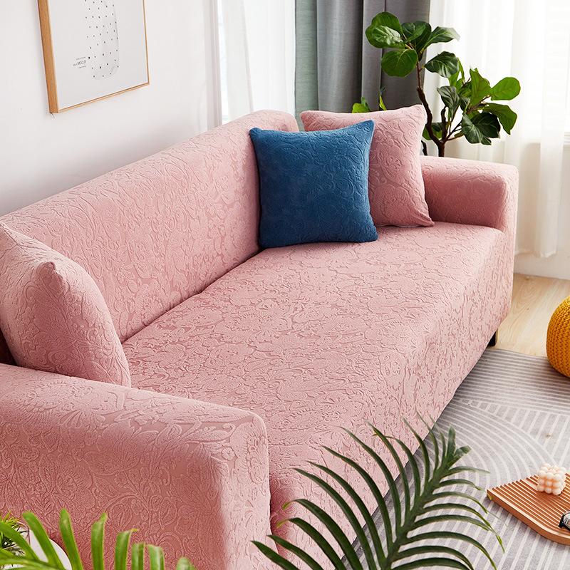 Sofa Cover Old-Fashioned Double Armrest Sofa Cover Cloth Thickened Solid Color Dust Cover