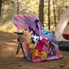1pc My Little Pony3 Theme Blanket - Digital Print, Polyester, Cozy for All Seasons, Perfect for Outdoor, Camping, and Travel