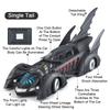 1:18 Alloy Batmobile 1995 1989 Sports Car Model Toys Diecast Vehice Front Wheel Steering Sound Light Miniature Car Birthday Gift