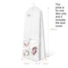 1pcs Non-Woven Wedding Dress Suit Garment Bag Dustproof Moisture-Proof Storage Bag with Handle for Gown Dress Cover