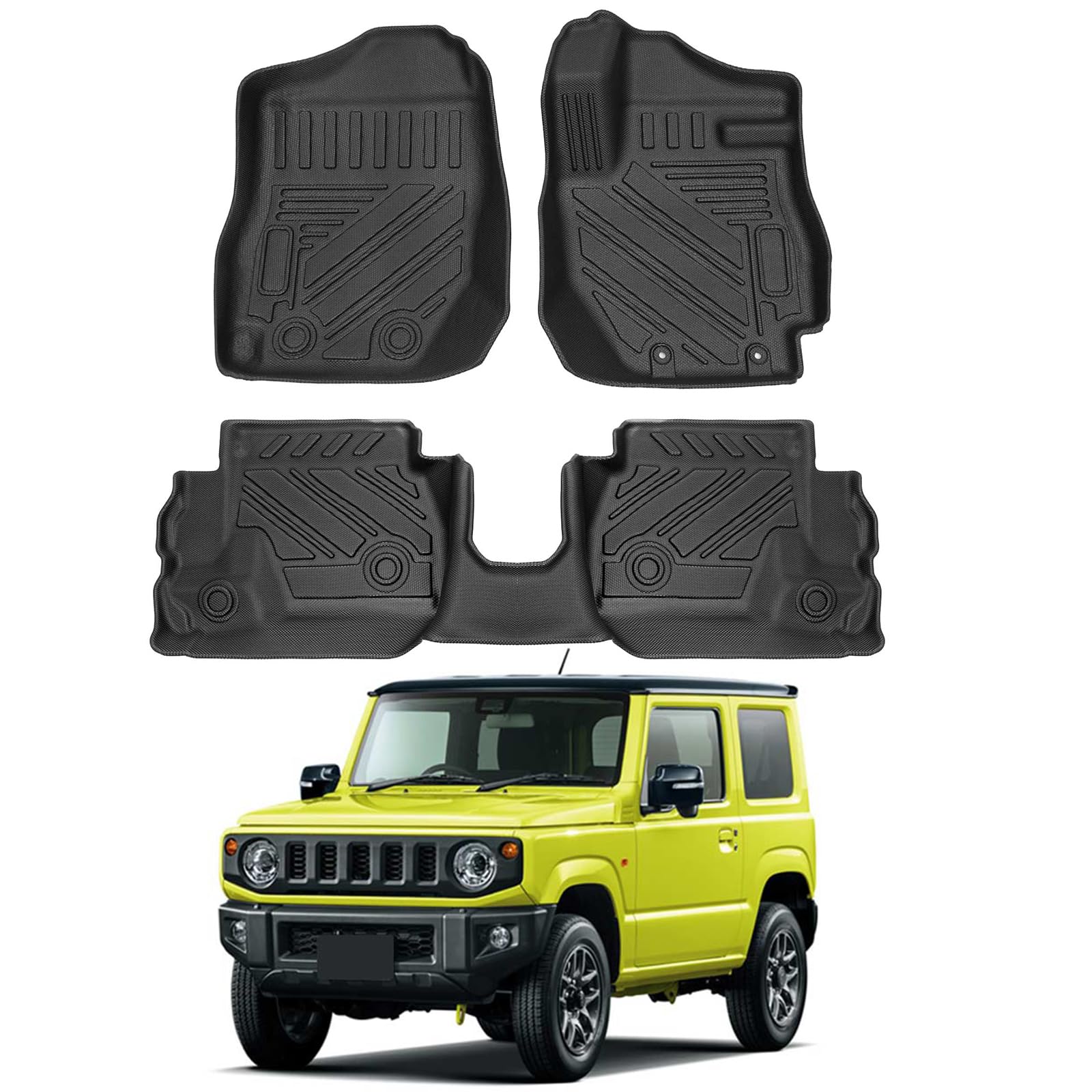 

Yimeida wr-v Floor Mat 3D Mat (01) Special size for vehicle models чёрный