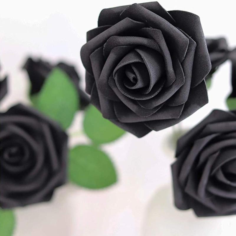 Rose di Schiuma Artificiale Steli Flessibili per Bouquet da Sposa Progetti Artigianali Scatola Regalo di Fiori Fatti a Mano