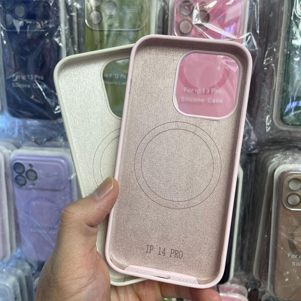 Compatible with Liquid Silicone 15promax Magnetic Charging Phone Case, Apple 16pro Anti-drop Protective Case, Anti-fingerprint