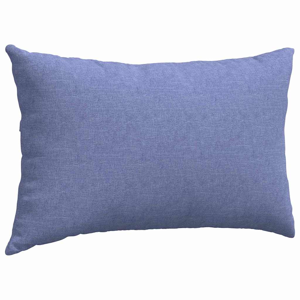 Sofa Cushions 2 Pcs Denim Blue 50 X 30 Cm Fabric