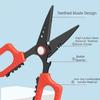 High Strength Precision Fishing Scissors Anti-slip Grip Double Serrated Luya PE Scissors Rust Resistant Bottle Opener