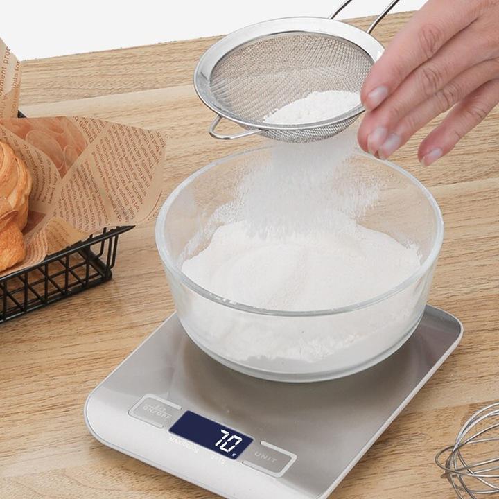 Precyzyjna Waga Kuchenna 10Kg I 1G Domowa Elektroniczna Tara Lcd Baterie