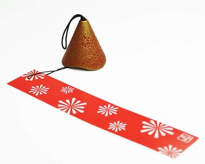 Nanbu Wind Chime Ichido Wind Chime HANABI Gold/Red