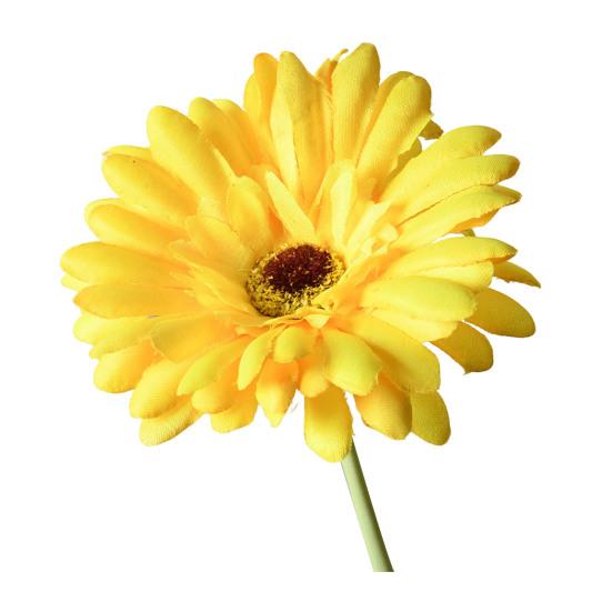 Artificial Gerbera Flowers Realistic Fake Long Stem Flower Bouquet for Vase Indoor Home Floral Arrangements Wedding Party Table Centerpiece