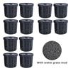 12Pcs Aquarium Plant Holder Multi-Function Porous Planting Basket Anti Floating Aquarium Plant Cup for Aquarium Decoration