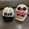 Children's Sun Protection Hat Summer Duck Tongue Mesh Hat with Sunglasses Baseball Cap Korean Version Sun Hat