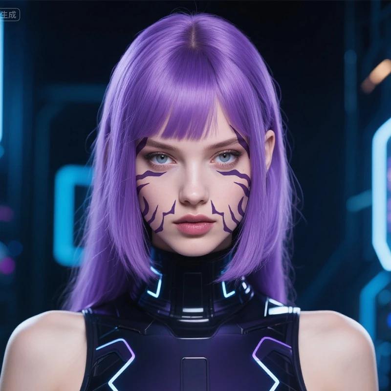 2025 Demon Hunters HUNTRX Rumi Laser Tattoo Stickers Tech Anime Cosplay Stage Lightning Makeup Face Decals Futuristic Reflective
