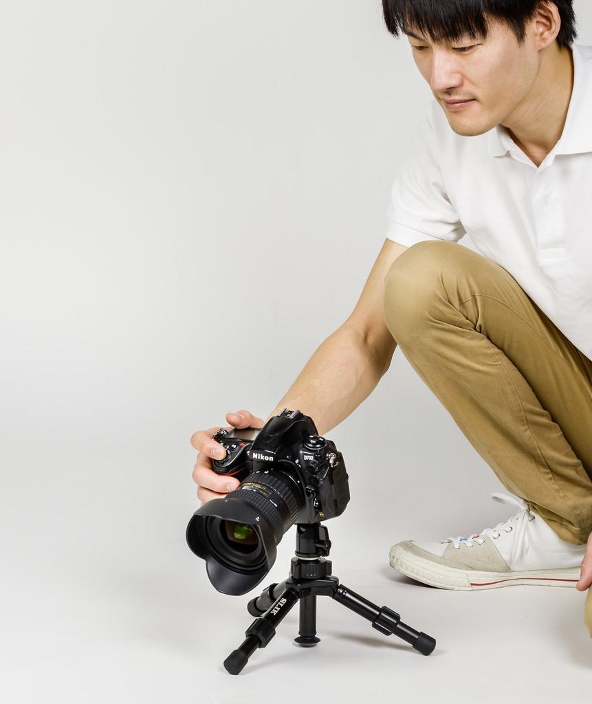 SLIK Tripod Pro Mini 320 2 Tier Tabletop Tripod 2 Tier Nut Lock Type Free Head 107126