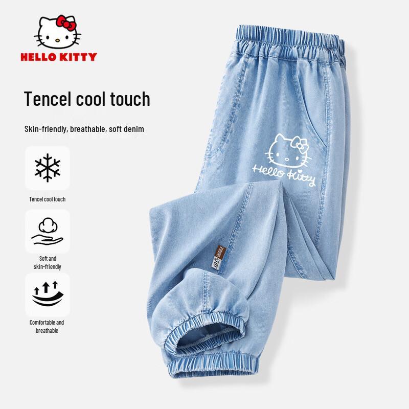 Hello Kitty Girls Summer Denim Jeans 140