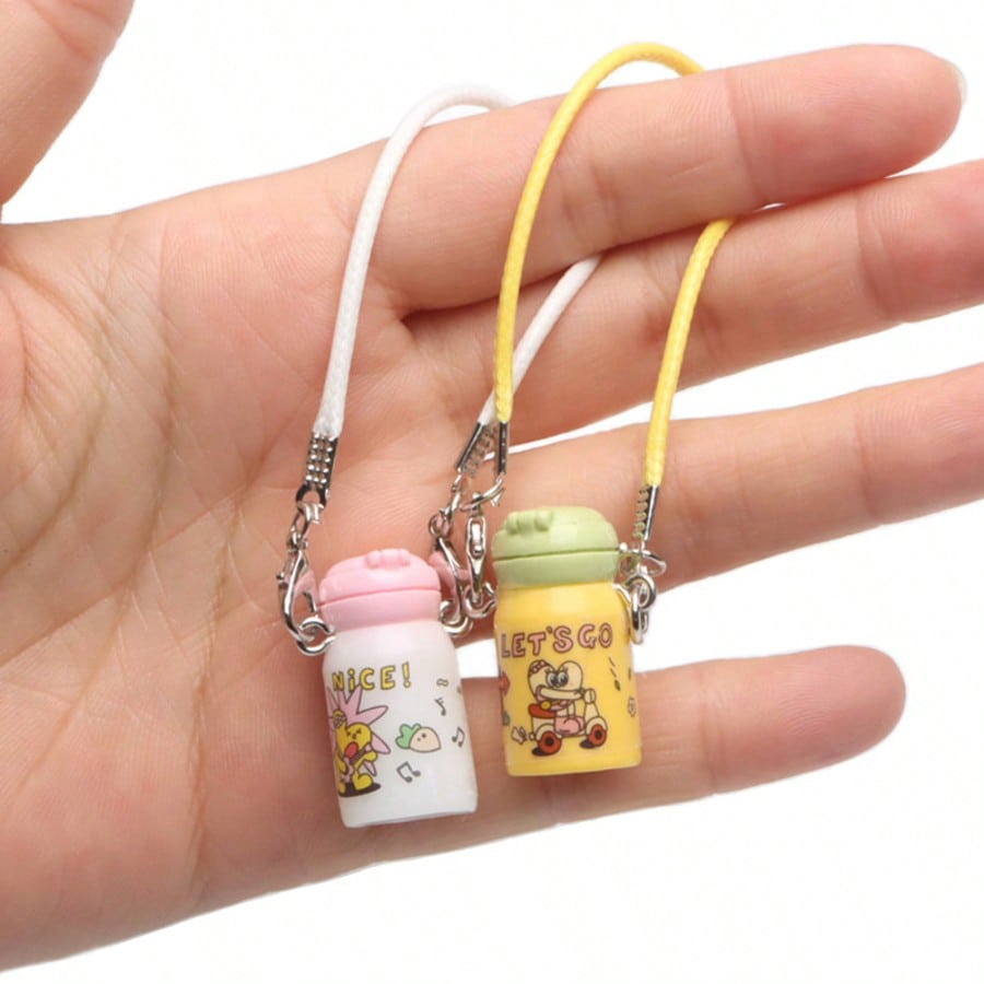 5pcs Accessories Clothes Miniature Things Doll Random Mini Cute Water Cup Shaped Bottle, Dollhouse Model Decoration Miniature Model Accessories