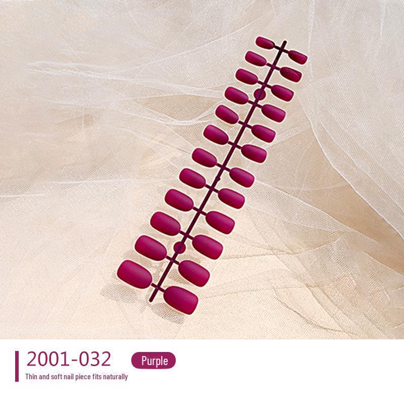 

Матовые матовые наклейки для ногтей - набор из 24 штук, накладные ногти, которые можно носить