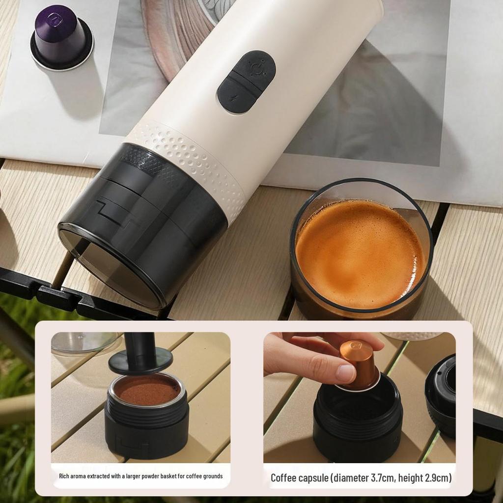 20-Bar High-Pressure Portable Italian Espresso Coffee Machine