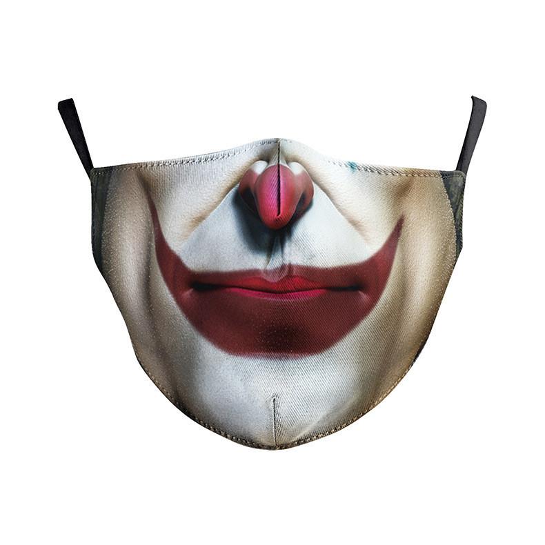 Funny Digital Print Cotton Face Mask Fashion Creative Dustproof Reusable Daily Protective Face Cover
