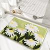 Imitation Kaschmir Badezimmerteppich Wasserabsorbierend Tür Blume Heimteppich Toilettentür Badezimmer Anti-Rutsch-Matte Heimdekor