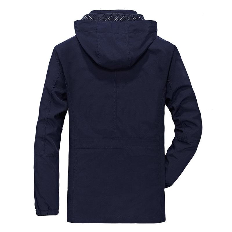 Men's Spring and Autumn New Coat Jacket Men's Windbreaker Jacket Large Size Light and Quick-drying Jacket