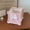 Cute Square Storage Basket Pantry Bedroom Decor Desk Item Organizer Debris Organizing Bag for Snacks Sundries Clutter Management