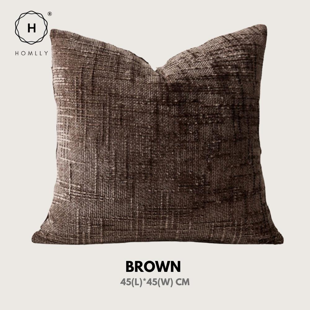 Homlly Fjord Textured Chenille Decorative Pillow Cushion Cover Case (45x45cm) X2PCS