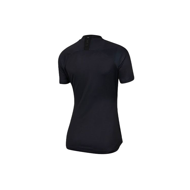 Jordan Training Short Sleeve Jersey SW Fan Edition 19-20 Season Paris Saint-Germain Retro Football Shirt Women Jerseys Black BV9201-011