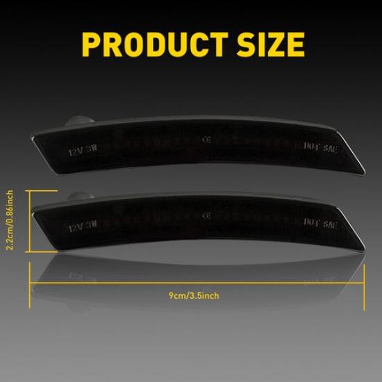 Front Rear LED Side Fender Marker Lights For Mini Cooper R55 R56 R57 R58 R59 R60