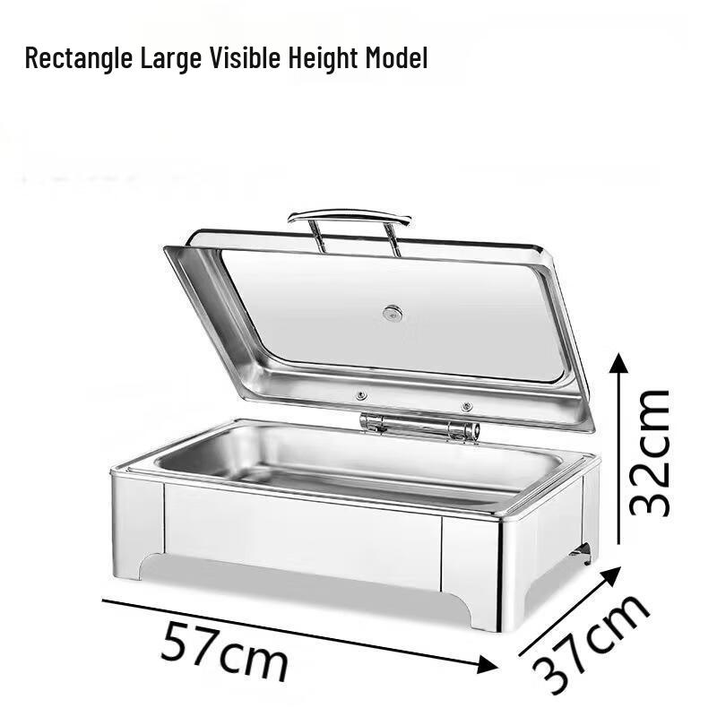 Commercial Stainless Steel Rectangular Buffet Food Warmer