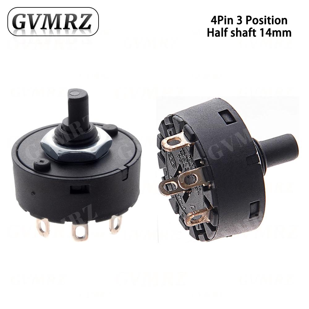 Knob Switch 6A 2/3/5/6/7/8 Position Rotary Switch 3/4/6/7/8/9Pin Electric Oven Power Switch Heater Temperature Control Switch