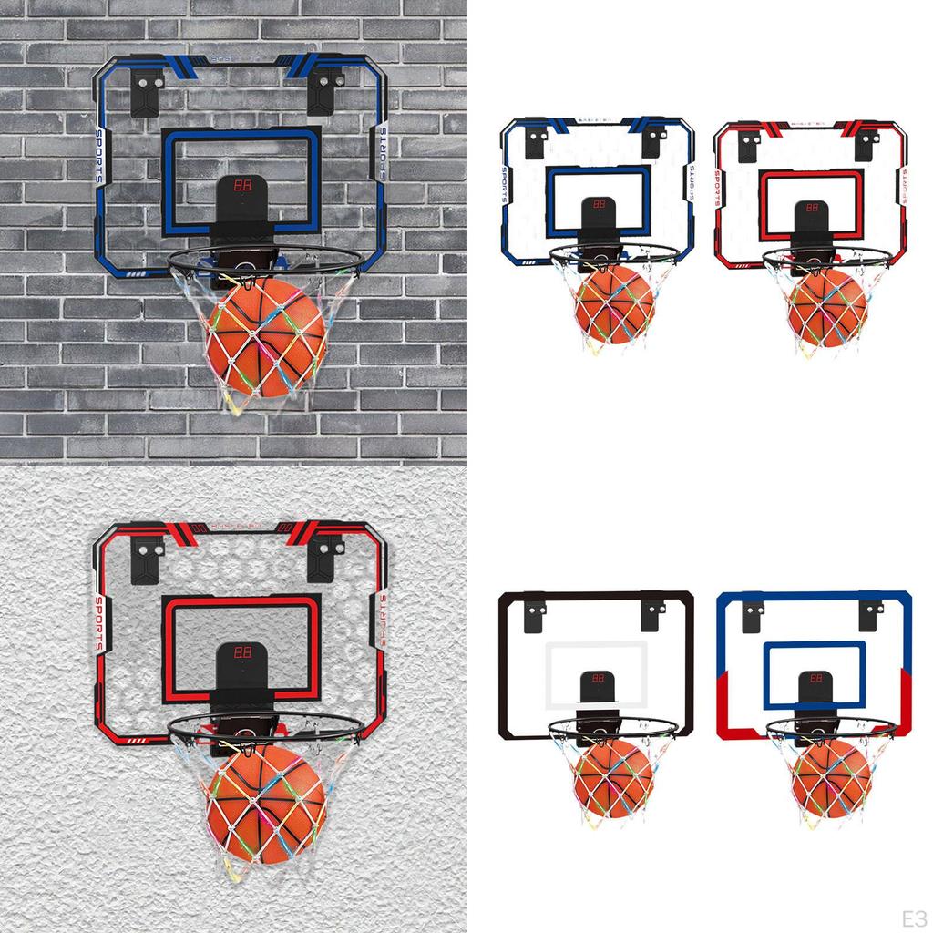 Indoor Basketball Hoop for Kids Game Toys Home Birthday Teens Blue