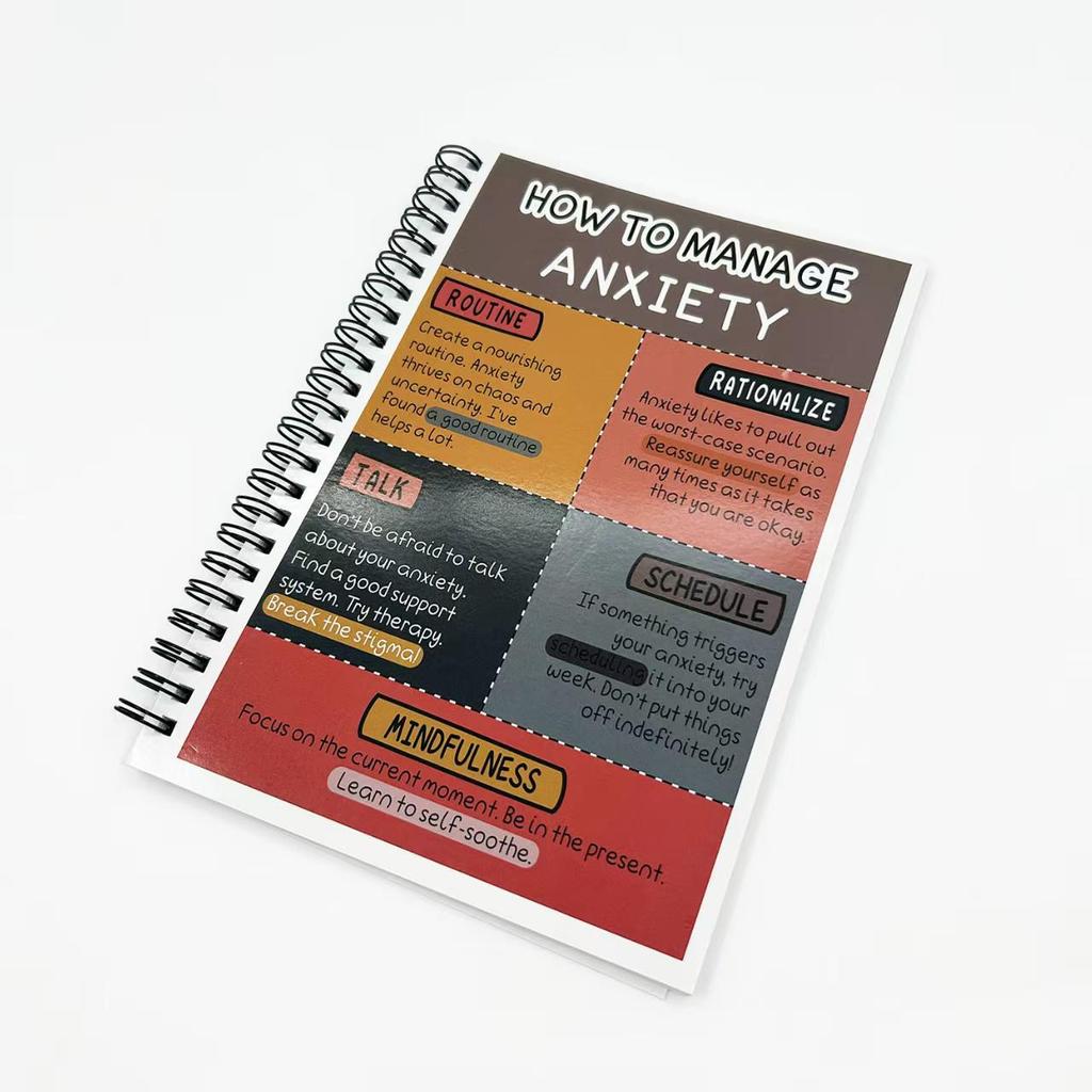 Cross-border Sticker Guide: Managing Anxiety & De-Stress Journal