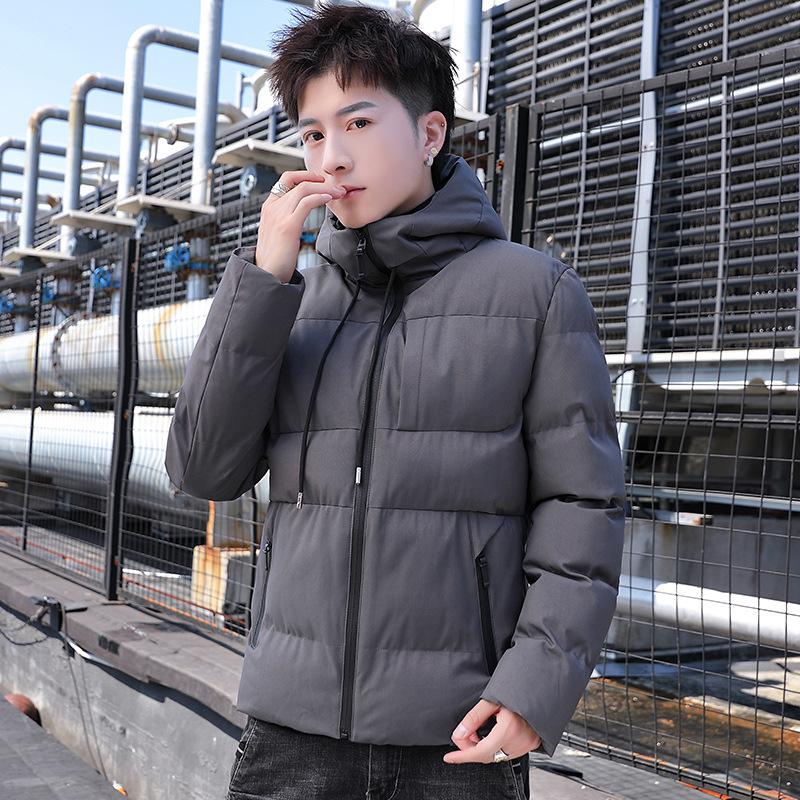 Minimalist Casual Men's Cotton Jacket Solid Color    Lightweight Versatile Winter Daily Top